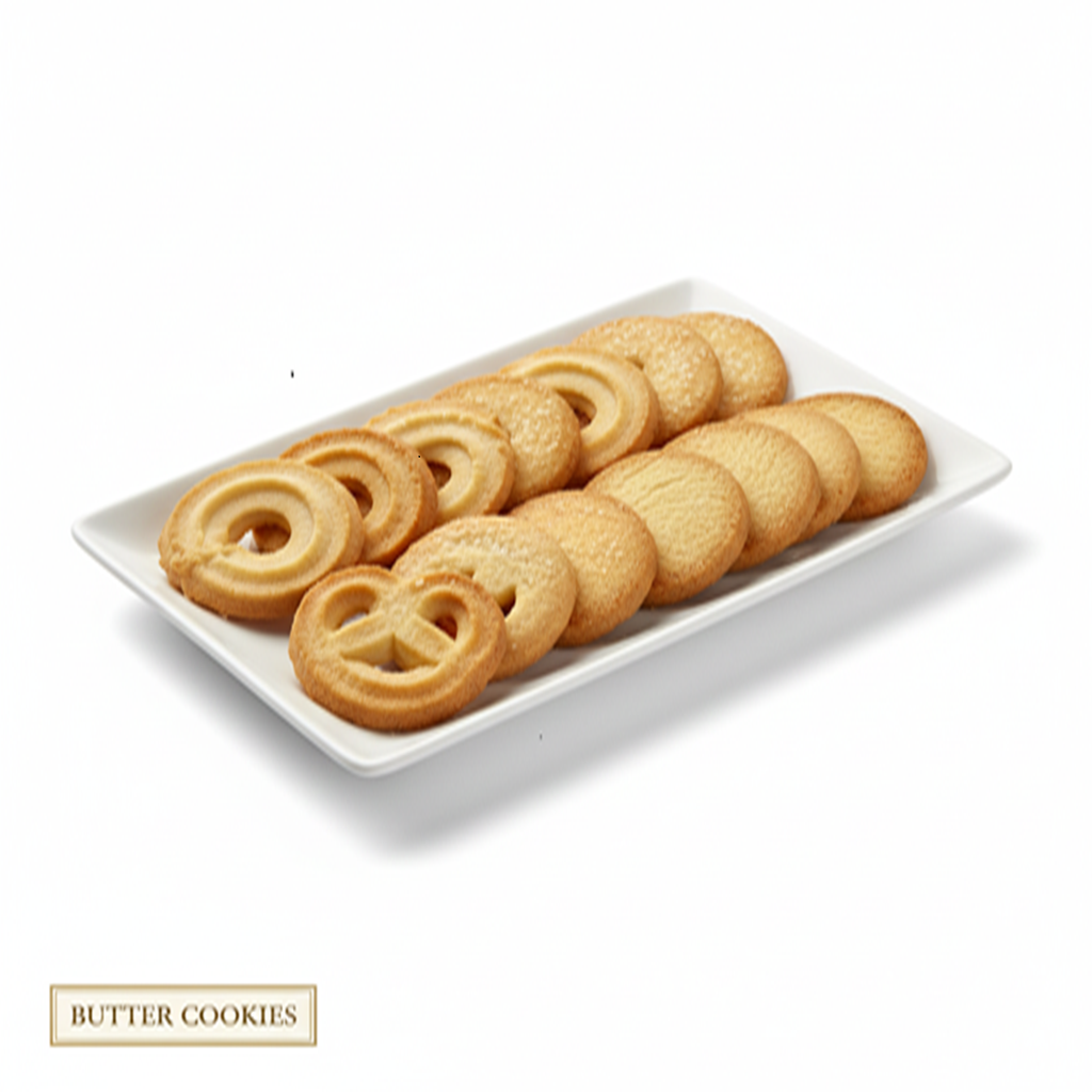 Butter Cookies Recipe | Easy Homemade Crispy Butter Cookies